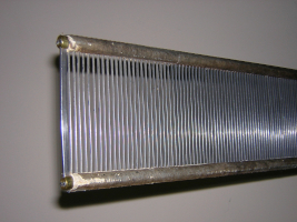 Closeup of metal reed